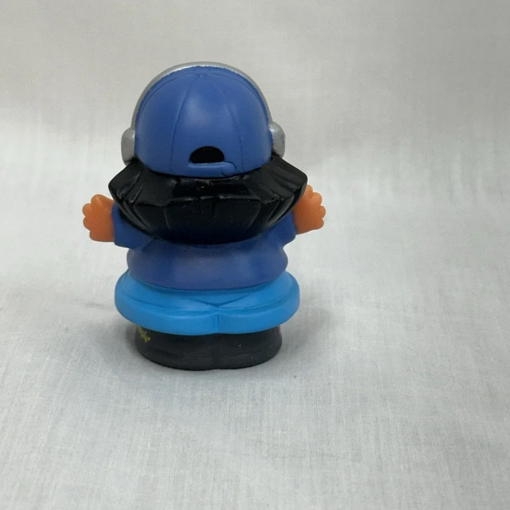 Fisher Price Little People Airplane Helicopter Pilot Girl Figure‎ Blue Cap